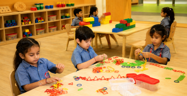 Primary grade students in classroom